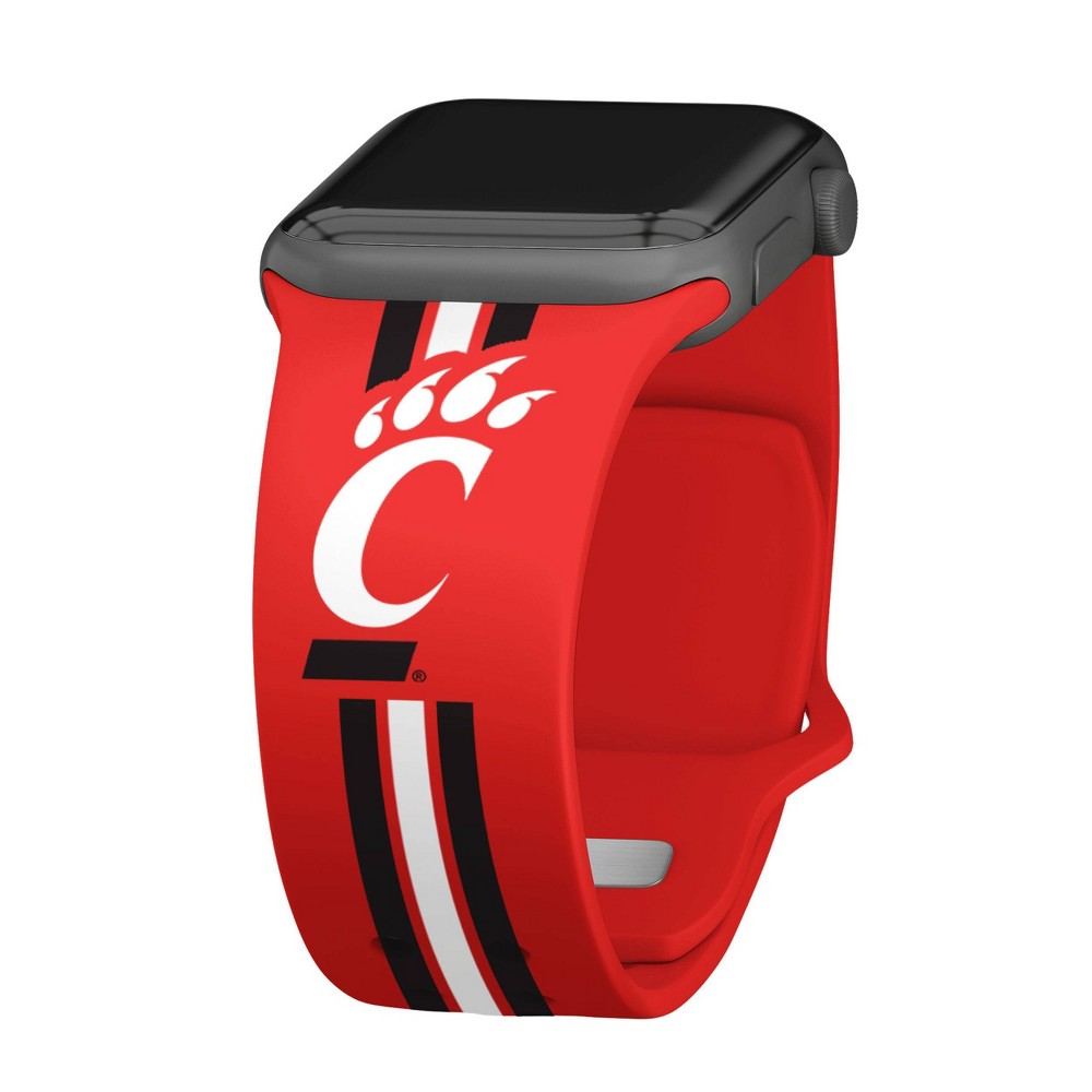 Photos - Smartwatches NCAA Cincinnati Bearcats Wordmark HD Apple Watch Band - 42/44/45/49mm Shor