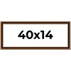 PosterPalooza | Panoramic Weathered Gold Picture Frame - UV Acrylic, Foam Board Backing, Hanging Hardware - 2 of 4