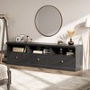 70in TV Stand for TVs up to 80", Mid Century Modern Entertainment Center with Drawer, TV Console Media Cabinet for Living Room, Bedroom - 3 of 4