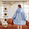 Inhand Wearable Blanket Hoodie for Adult Flannel Oversized Hoodie Sweatshirt Blanket with Pockets Birthday Gifts for Women - 3 of 4