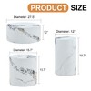 Vynxaria Modern Minimalist Coffee Tables Set with Marble Pattern - 4 of 4