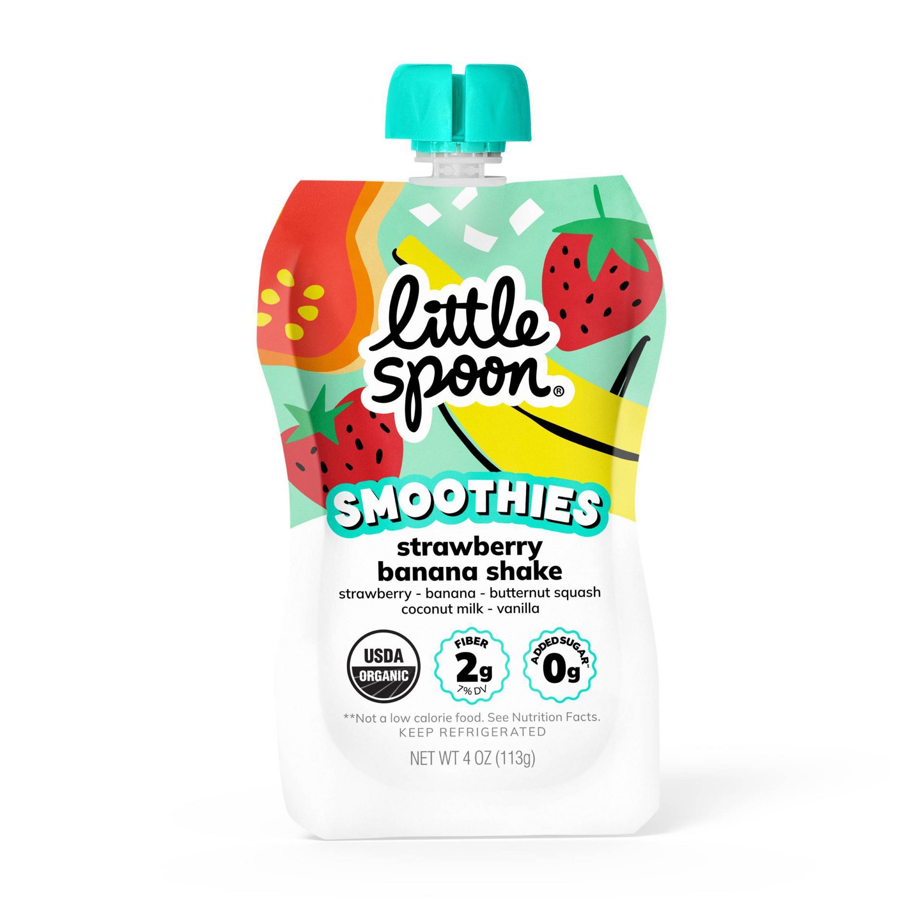 Little Spoon Strawberry Banana Organic Smoothie - 4oz Refrigerated Pouch