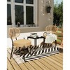 3 Piece Patio Bistro Set, Outdoor Wicker Chairs with Table, Rattan Patio Furniture Set for Outdoor, Patio, Deck, Backyard - 3 of 4