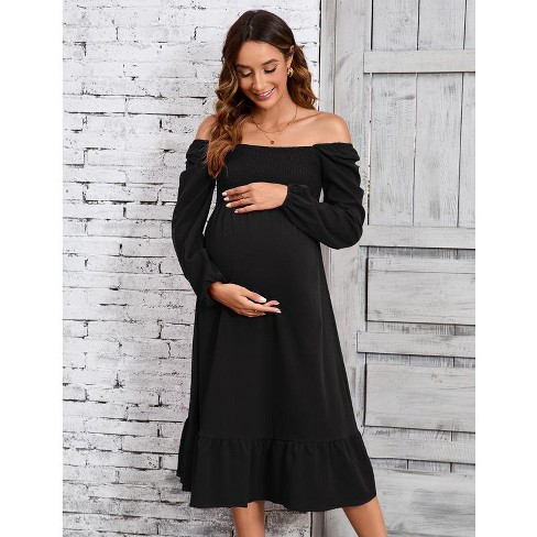 Black maternity dress target sales