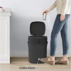 SEVOBAL Indoor Trash Cans Automatic Touchless Infrared Motion Sensor Trash Can, 3 Gal 12 L Rectangular Hands-Free Garbage Bin, Gray, 10.1"*10.3"*13.6" - 2 of 4