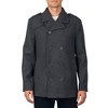Alpine Swiss Jake Mens Wool Pea Coat Double Breasted Peacoat Jacket - 3 of 4