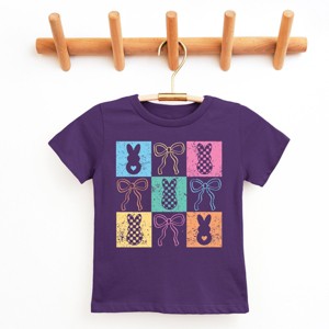 The Juniper Shop Checkered Bunny Coquette Distressed Youth Short Sleeve Tee - 1 of 4