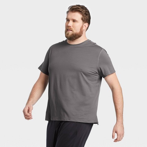 All in Motion Men's Gray Short Sleeve Performance T-Shirt Gray