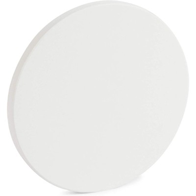 Bright Creations Set of 12 White Unglazed Ceramic Tiles for Crafts, DIY Tile Drink Coasters, 4.25 In