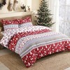 3 Piece Christmas Duvet Cover Bedding Set - 2 of 4
