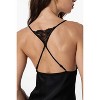 SilkSilky Women's Pure Silk Lace Trim Slip Dress Nightgown - 4 of 4