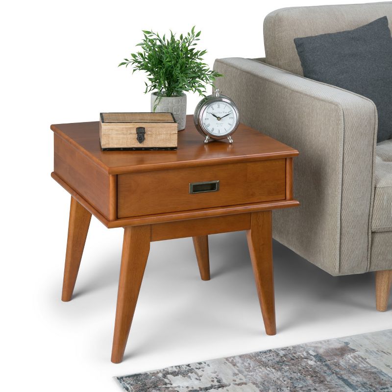 Tierney Solid Hardwood Mid Century Side Table - Wyndenhall, 3 of 7