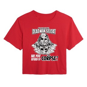 Women's - Are You Afraid of the Dark - Tale Of The Dead Mans Float Cropped Graphic T-Shirt - 1 of 4