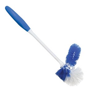 Lola Products Toilet Brush and Holder Set, Classic Version, Durable Bristles for Deep Cleaning, w/ Compact Space Saving Storage Holder, 1 Pack - 1 of 4