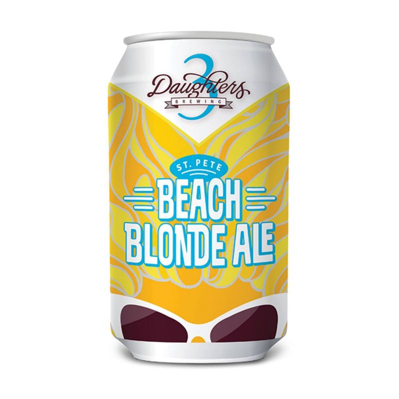 3 Daughters St. Pete Beach Blonde Ale Beer - 6pk /12oz Cans, 3 of 5