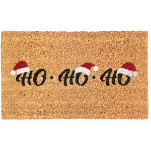 RugSmith Red Machine Tufted Ho Ho Ho Doormat - 1 of 4