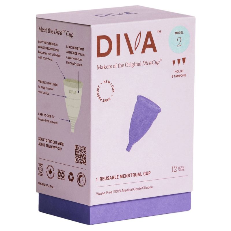 DivaCup Model 2 Reusable Menstrual Cup, 4 of 13