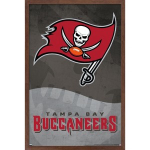 Trends International NFL Tampa Bay Buccaneers - Logo 20 Framed Wall Poster Prints - 1 of 4