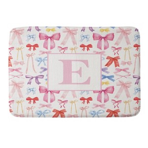 Deny Designs April Lane Art Bows Monogram Memory Foam Bath Mat - 1 of 4