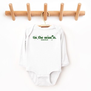 SmileyWorld Tis The Season Sparkle  - Baby Long Sleeve Bodysuit - 1 of 4