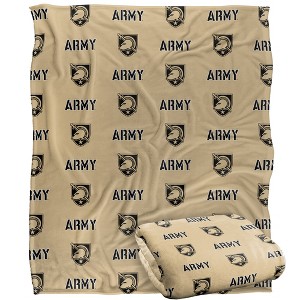 Us Military Academy Logo Pattern Silky 50x60 Blanket, 1 Sided - 1 of 4
