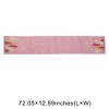 Unique Bargains Christmas Table Runner Pink Gold Tone White 72"x13" 1 Pc - 3 of 4