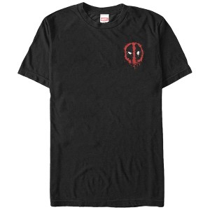 Men's Marvel Deadpool Mini Splatter Icon T-Shirt - 1 of 4