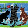 Jellybean Catch the Pretty Bird Accent Doormat – 20"x30", Colorful, Durable & Washable – Perfect for Indoor or Outdoor Use - 2 of 3