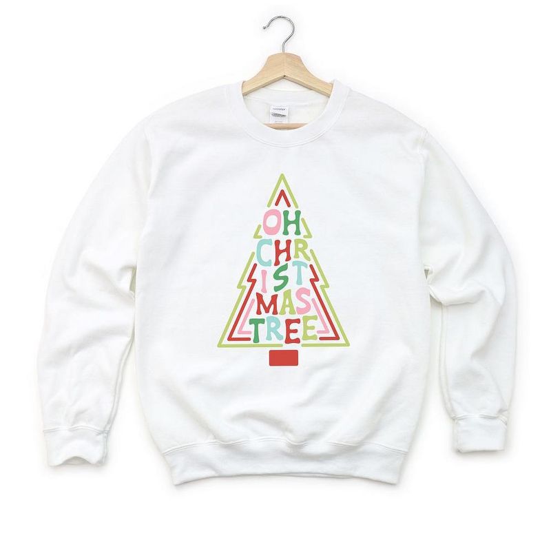 The Juniper Shop Oh Christmas Tree Colorful Youth Graphic Sweatshirt, 1 of 3