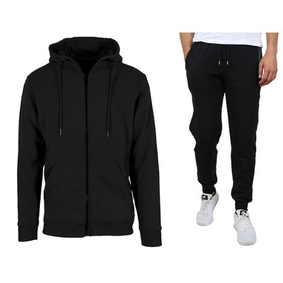 Rudolph Men's Slim Fit Fleece-Lined Full Zip Hoodie & Jogger 2-Piece Set