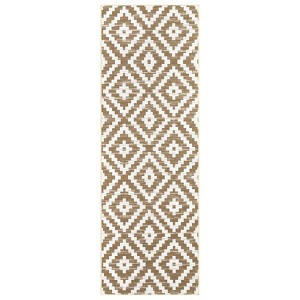 Washable Modern Geometric Living Room Area Rugs, Soft Non Slip Bedroom Carpet, Low Pile Foldable Thin Mat - 1 of 4