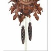 One Day Hand Carved Cuckoo Clock – 16 Inch Height – Maple Leaves and Bird Details By River City Clocks - 3 of 3