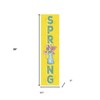 HomeRoots 36" Yellow Solid Wood Spring Porch Sign - 3 of 4