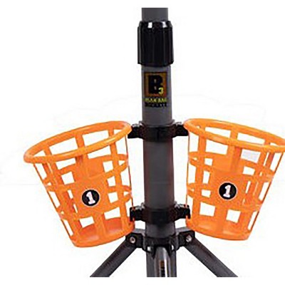 Outdoor Bean Bag Toss Game Set with Orange Buckets