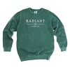 Simply Sage Market S.W.Smiley Embroidered Radiant Smiley Outline Garment Dyed Sweatshirt - 2 of 4