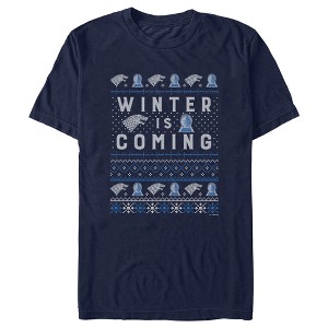 Men's Game of Thrones Christmas Winter is Coming Sweater T-Shirt - 1 of 4