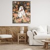 Stupell Industries Pumpkins & Ghost with Teddy Bear Canvas Wall Art - 3 of 4