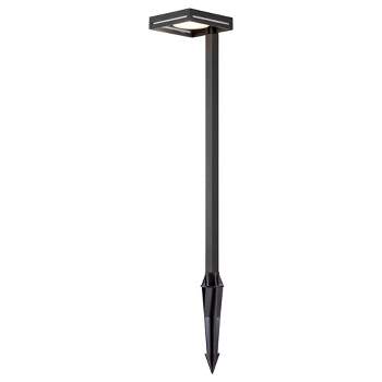 C Cattleya 1-Light Sand Brown Finish Aluminum Low Voltage Outdoor LED Path Light with Stake