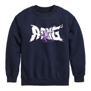 Boys' - Avatar: The Last Airbender - Aang Momo Happy Graphic Long Sleeve Fleece Sweatshirt - 1 of 4