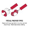 BabyFanatic Officially Licensed Unisex Pacifier Clip 2-Pack - NFL New York Giants - Officially Licensed Baby Apparel - 3 of 4