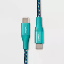 10' USB-C to USB-C Braided Cable - heyday™ Ocean Teal/Navy