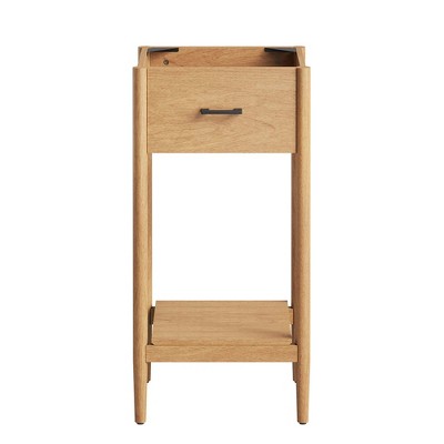 Natural Wood Grain 18" Freestanding Bathroom Vanity Cabinet