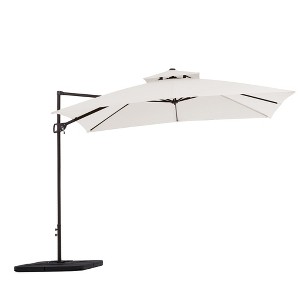 Hyleory 10ft Quadrate Double-Layered Polyester Patio Umbrella - Durable Polyester Canopy - 1 of 4