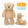 BenBen Teddy Bear Stuffed Animal, 20" Brown Stuffed Teddy Bear Plush Toy, Soft Plushies Gifts for Baby Shower, Easter Decorations - 4 of 4