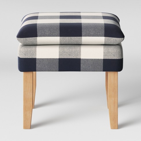 Buffalo check ottoman cheap cover