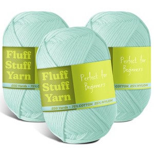 Hearth & Harbor Soft Yarn for Crocheting - Crochet & Knitting Yarn, 250 Yards Amigurumi Yarn, Cotton-Nylon Blend, Worsted Weight Yarn 4 - 1 of 4