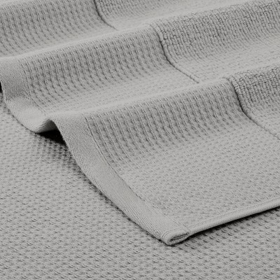 Oyster Gray Cotton Waffle-Rib 6-Piece Towel Set