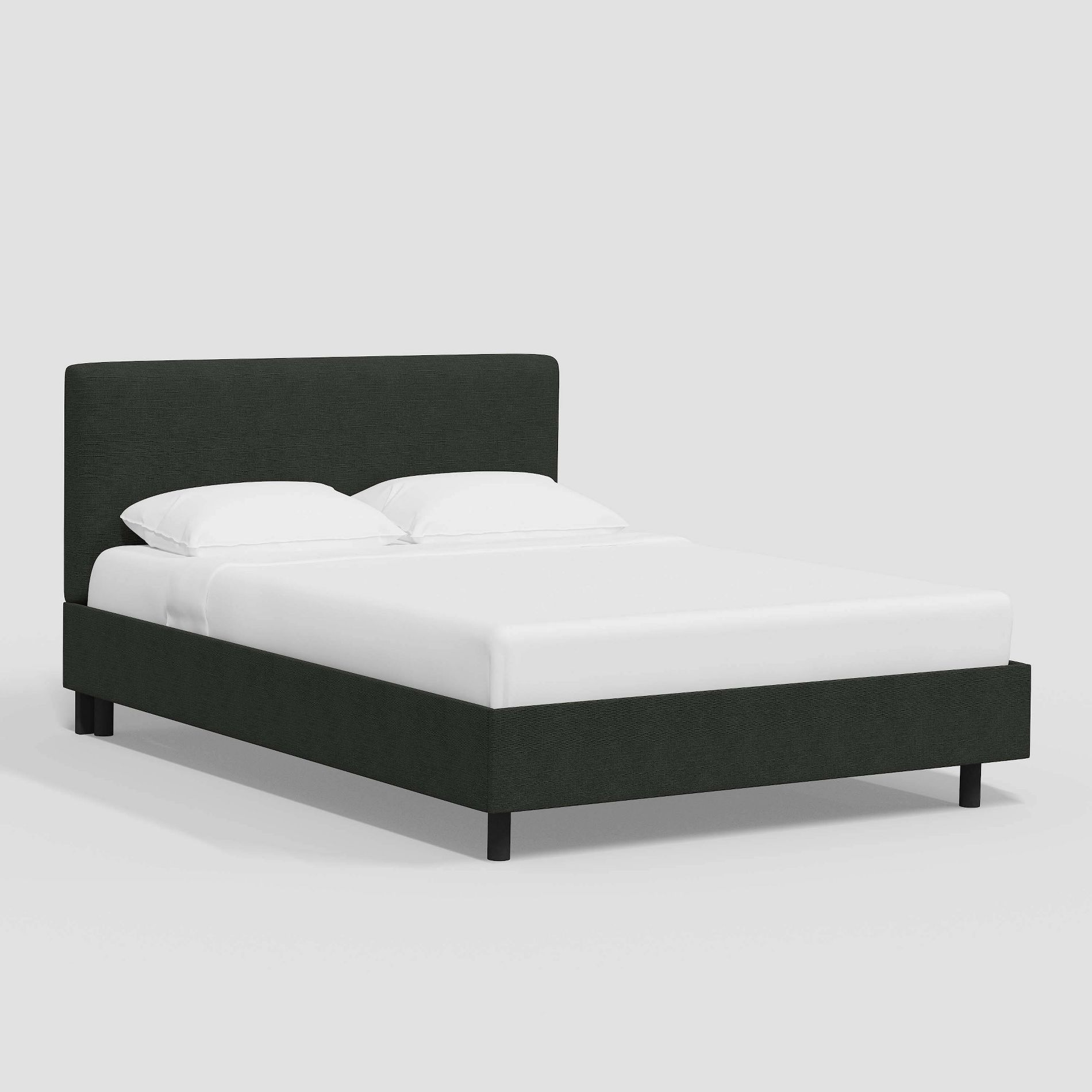 Queen Olivia Platform Bed in Linen Black - Threshold™
