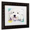 Trademark Fine Art Pat Saunders-White Buttons Matted Framed Art - 3 of 4