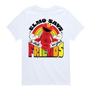 Boys' - Sesame Street - Elmo Check On Friends Short Sleeve Graphic T-Shirt - 1 of 4